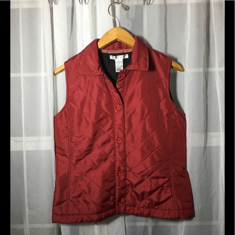 Geoffrey Beene Women’s Red  Polyester Vest Size 8